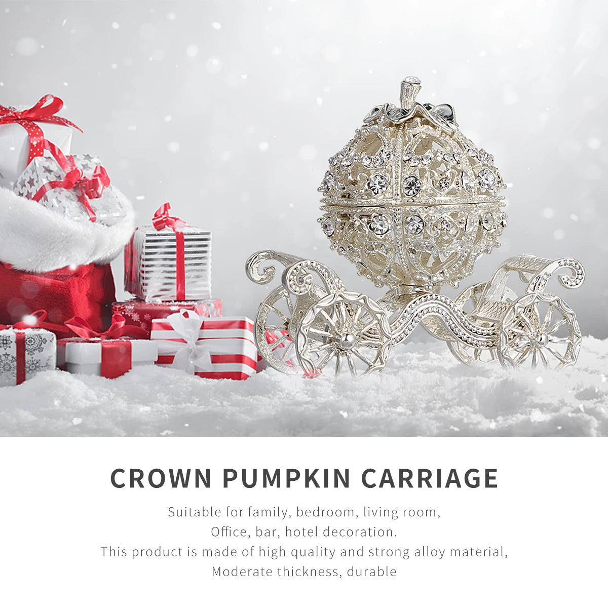 Crystal Carriage Trinket Box