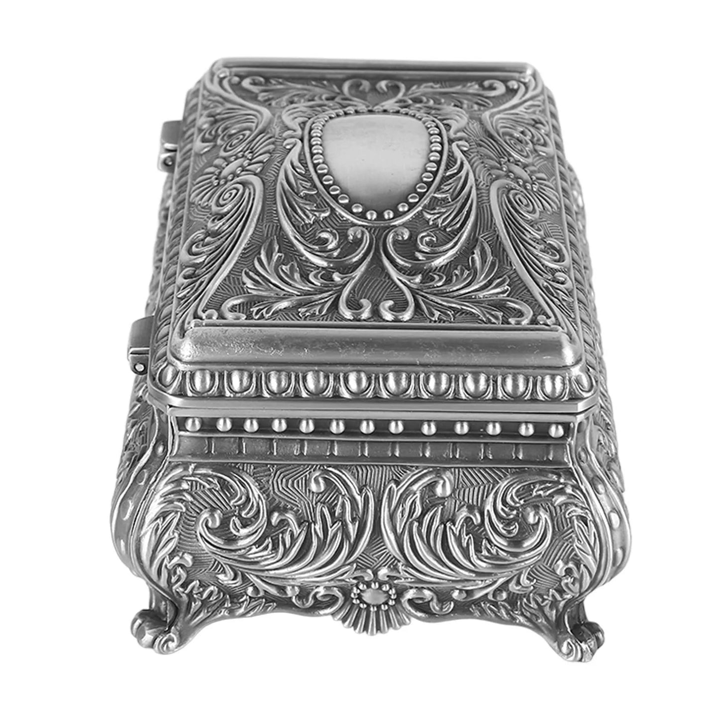 Vintage Jewelry / Trinket Storage Box - Metal