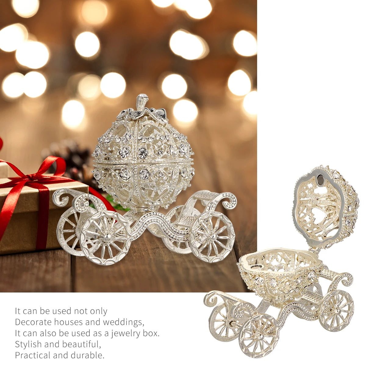 Crystal Carriage Trinket Box