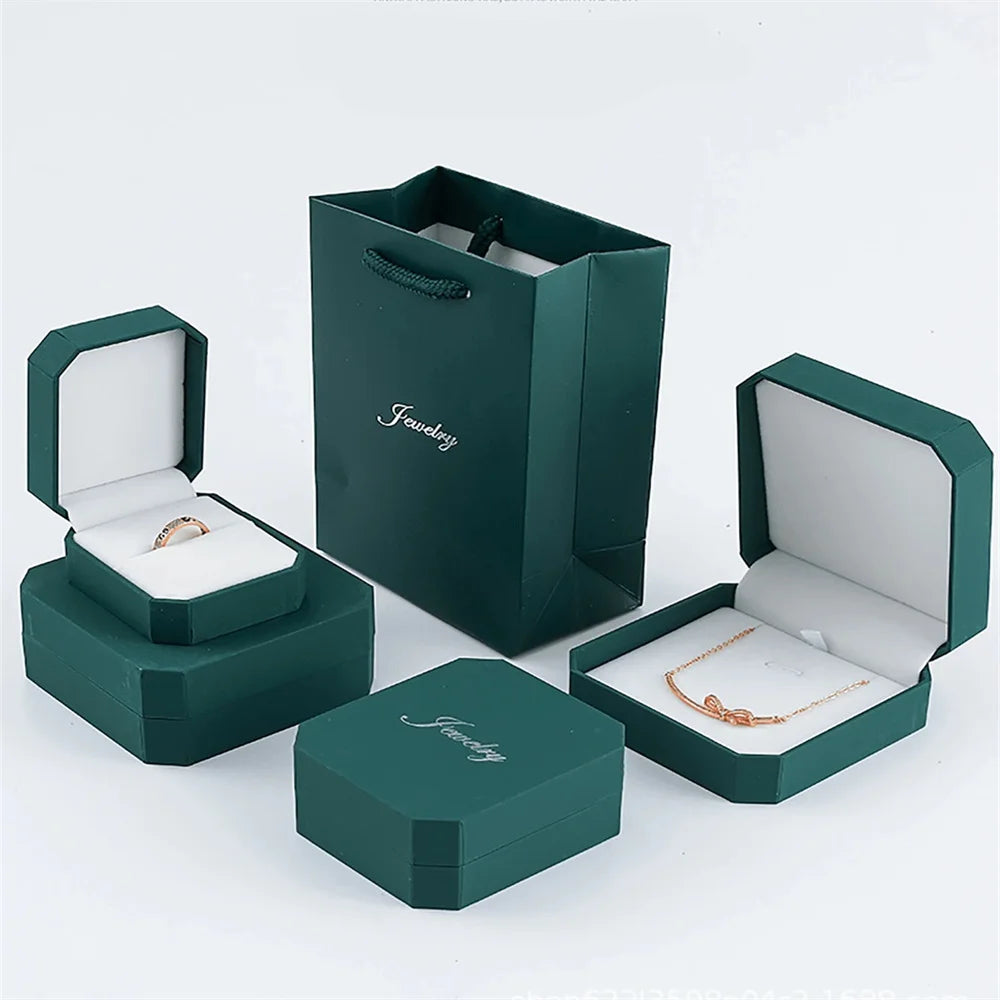 Trinket Box With Bag For Necklace, Earrings, Ring, and Bracelet