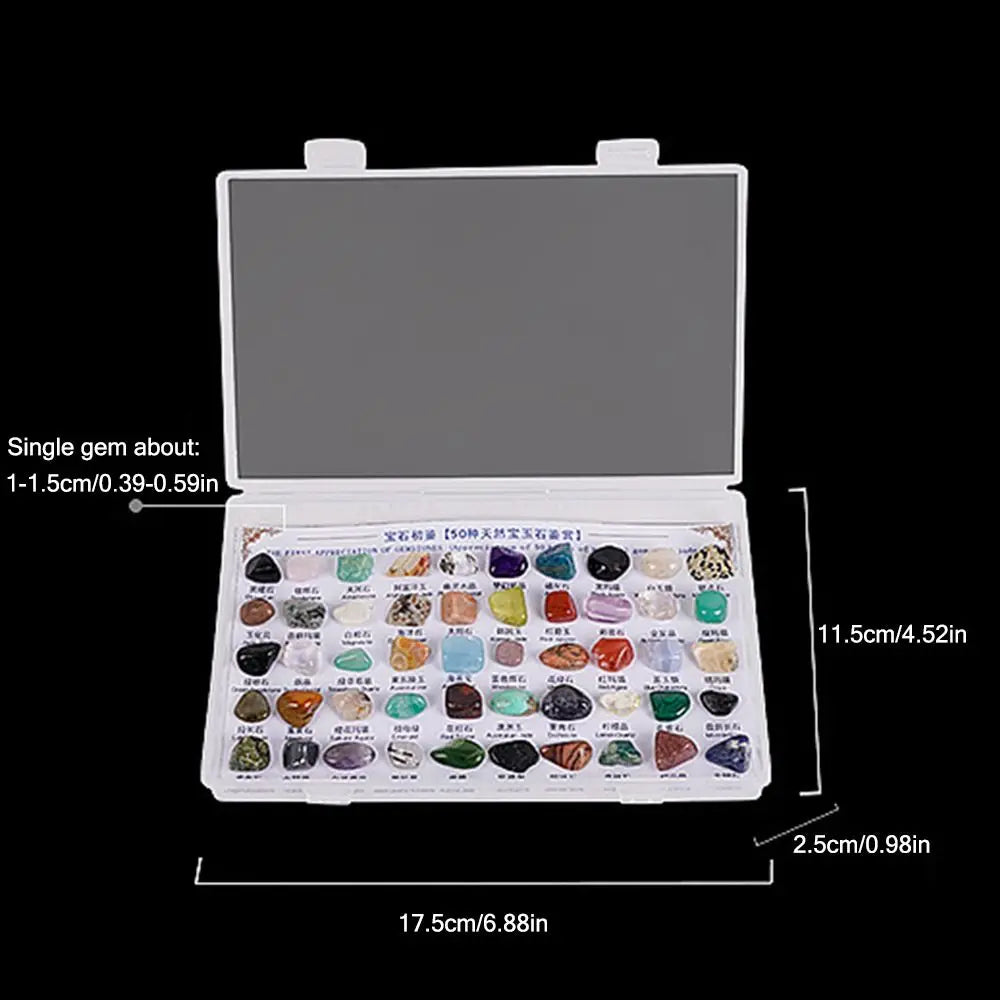 50PCS/Box Mineral Specimens - Natural Gems And Jades