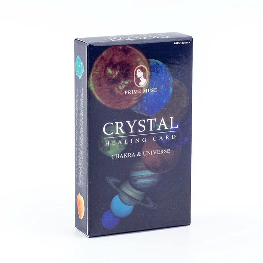 Healing Cards - English Version 60-Card Deck with PDF Guidebook 48 Crystal & 12 Zodiac Cards