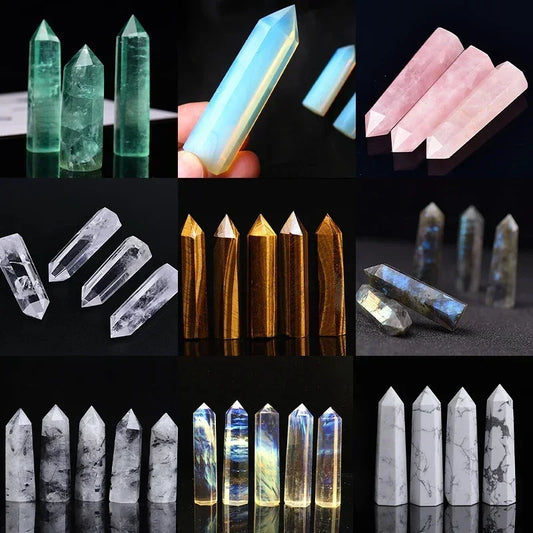 Polished Crystal Point Energy Obelisk
