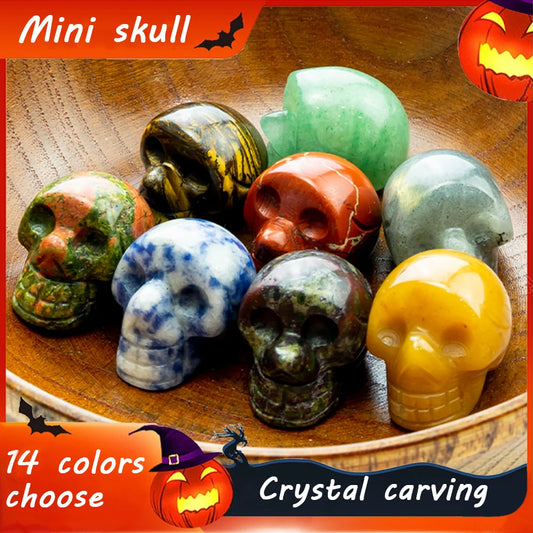 Natural Crystal Skulls / Ghost Head Statues